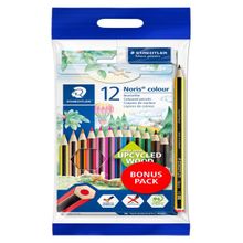 Lápis de Cor com Borracha Noris Club 12 Cores - STAEDTLER