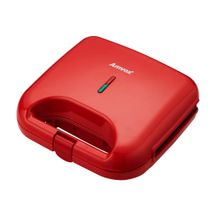 Sanduicheira e Grill Vermelha Amvox LED ON/OFF 750W AMS 370 RED