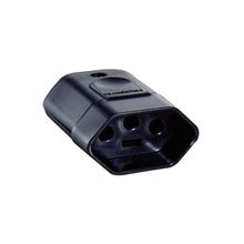 Plugue Fêmea 2P+T 10 A 250 V Tramontina Preto