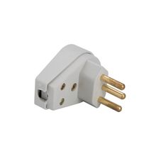 Plugue Angular 2P+T 20 A 250 V Tramontina Cinza
