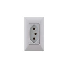 Conjunto para Móvel 1 Tomada 2P+T 10 A Tramontina Aria Branca