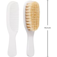 Kit de Pente e Escova de Cerdas Naturais - Buba