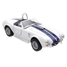 Miniatura Shelby Cobra 1965 427/SC Kinsmart 1/32 Metal e Fricção Branco