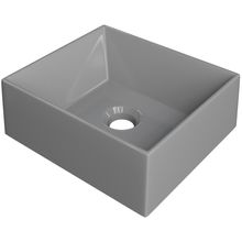 Cuba de Apoio Retangular Para Banheiro Lavabo C01 RT30W Cinza - Lyam