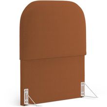 Cabeceira Cama Box 100cm Orgânica Lanna W01 Bouclê Terracota - Lyam Decor