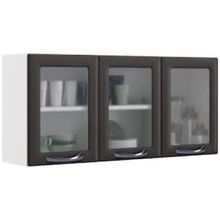 Armário Aéreo Triplo Itatiaia New Premium com 3 Portas e 2 Prateleiras - 120cm de largura
