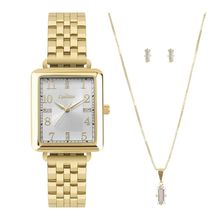 Relógio Condor Feminino Ref: Co2035njn/k4k Dourado + Semijóia