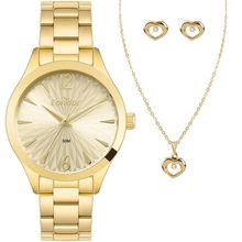 Relógio Condor Feminino Ref: Co2035nic/k4x Dourado + Semijóia