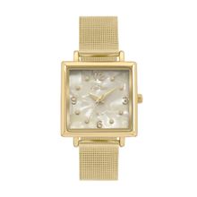 Relógio Condor Feminino Ref: Co2035nhq/4x Retangular Mesh Dourado