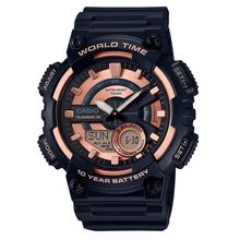 Relógio Casio Masculino Ref: Aeq-110w-1a3vdf Anadigi World Time