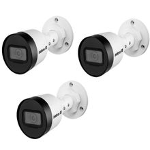 kit 3 Câmera Ip Bullet Poe Intelbras Vip 1130b
