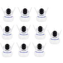 kit 10 Câmera IP Wifi 720P Robo C/ Áudio Grava CartãoSD Atacado Revenda Barato