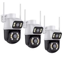 Kit 3 Câmera Importada Wi-fi Smart  Lente Dupla Externa