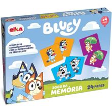 Jogo infantil Da Memória Bluey 24 Pares De Cartas - Elka