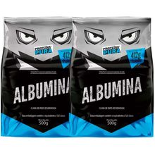 Kit 2 Albumina 500gr Proteina Pura Natural