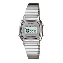 Relógio Casio Feminino Ref: La670wa-7df Vintage Prateado
