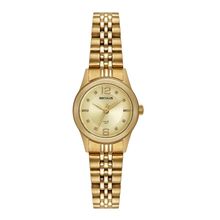 Relógio Seculus Feminino Ref: 44192lpsvda2 Clássico Aço Dourado