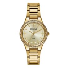 Relógio Seculus Feminino Ref: 77295lpsvds1 Fashion Dourado