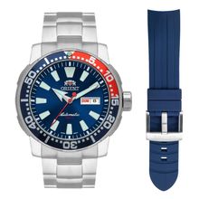 Relógio Orient Masculino Ref: F49ss034 D1sx Automático Diver Prateado