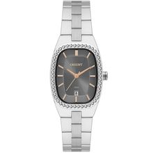 Relógio Orient Feminino Ref: Lbss1034 G1sx Retangular Prateado