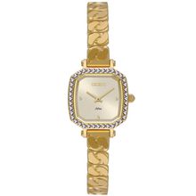 Relógio Orient Feminino Ref: Lgss0062 C1kx Retangular Dourado