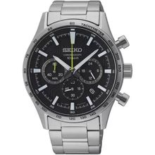 Relógio Seiko Masculino Ref: Ssb413b1 P1sx Cronógrafo Prateado