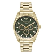 Relógio Technos Masculino Ref: 6p79bz/1v Multifunção Riviera Dourado