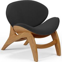 Poltrona Decorativa Orgânica Sala Living Kadosh L02 Bouclê Preto - Lyam Decor