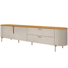 Rack Para Sala de Estar TV 75 Pol Orgânico Dion D05 Bali Cedro - Lyam Decor