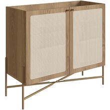 Balcão Aparador Cantinho do Café Industrial Indy A03 Hanover Dourado - Lyam Decor