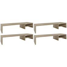 Kit 04 Suportes Para Monitor Stand Home Office Lap 90 cm L03 Amadeirado - Lyam