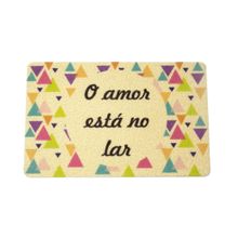 Capacho Decorativo O Amor Esta no Lar 1x38x58 cm - D'Rossi