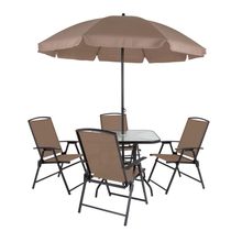Conjunto Jardim Acapulco Com Mesa Guarda-sol e Cadeiras Mor