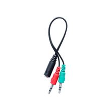 Cabo Adaptador P3 Para 2 Entradas P2 Preto Ce403 OEX
