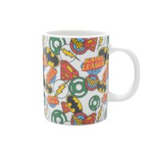 Mini Caneca Porcelana Mini Logos Liga Da Justiça Urban
