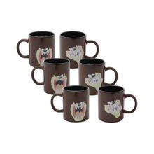 Conjunto Café Expresso - 6 Mini Canecas Taz Retrô Urban