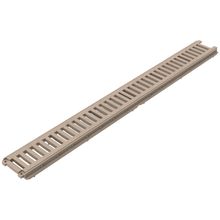 2 Grelhas Ralo Linear 10x100 Pluvial Não Enferruja Pvc Bege