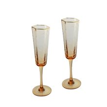 Conj. C/ 2 Taças P/ Champagne Geometric Blush We Make