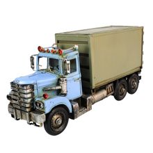 Miniatura Colecionável Carro Caminhão Baú De Lata Azul Verito