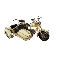 Miniatura Colecionável Moto C/ Sidecar 1965 Branco Verito
