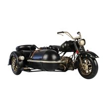 Miniatura Colecionável Moto C/ Sidecar 1965 Black Verito