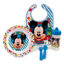 Kit Oficial a Hora da Papinha Mickey c/ Babador BabyGo 1287