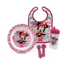 Kit Oficial a Hora da Papinha Minnie c/ Babador BabyGo 1293