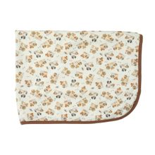 Cueiro Bebê Estampado Suedine Doguinhos Marrom - Hug