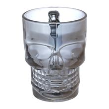 Caneca Vidro Caveira Onix Hauskraft 500 ml