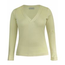 Blusa Manga Longa Pau a Pique Modal Creme