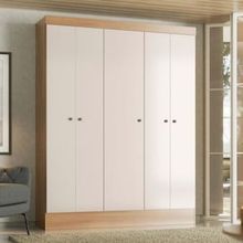 Guarda-Roupa Demóbile Ártico com 5 Portas e 135cm de Largura