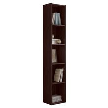 Estante Livreiro Organizador Multiuso Janaína 5 Nichos Castanho - Desk Design
