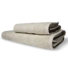 Kit 2 Toalhas Itália Soft 1 Banho 1 Rosto Grossa 100% Algodão 430g/m²