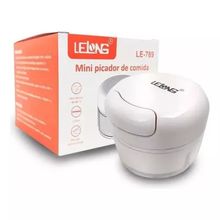 Mini Processador Picador De Alimentos 2 Lâminas Branco